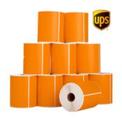 123ink version UPS orange shipping labels, 102mm x 152mm | 10-pack image