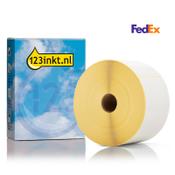 123ink version replaces Brother BCS-1J150102-203 pre-punched FedEx labels, 102mm x 150mm