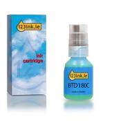 123ink version replaces Brother BTD180C cyan ink bottle image