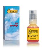 123ink version replaces Brother BTD180Y yellow ink bottle image