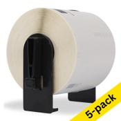 123ink version replaces Brother DK-11202 shipping label | 5-pack image