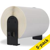 123ink version replaces Brother DK-11247 large post shipping labels | 5-pack