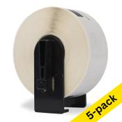 123ink version replaces Brother DK-22210 continuous paper tape | 5-pack image