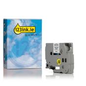 123ink version replaces Brother HSe-221E black on white heat shrink tape, 9mm image