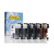 123ink version replaces Brother LC-12E BK/C/M/Y ink cartridge 5-pack image