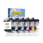 123ink version replaces Brother LC-3211 BK/BK/C/M/Y ink cartridge 5-pack image