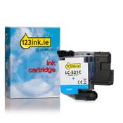 123ink version replaces Brother LC-521C cyan ink cartridge image