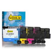 123ink version replaces Brother LC-527 BK/BK/C/M/Y ink cartridge 5-pack image