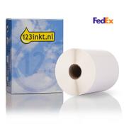 123ink version replaces Brother RD-S02E1 pre-punched FedEx labels, 102mm x 152mm