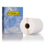 123ink version replaces Brother RD-S02E1 pre-punched post labels, 102mm x 152mm