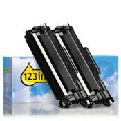 123ink version replaces Brother TN-2510XXL extra high capacity black toner 2-pack