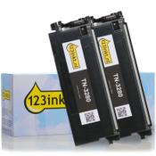 123ink version replaces Brother TN-3280 high capacity black toner 2-pack image
