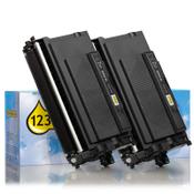 123ink version replaces Brother TN-3600XL high-capacity black toner 2-pack image