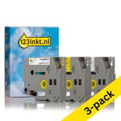 123ink version replaces Brother TZe-231+TZe-131+TZe-631, 12mm | 9-pack image