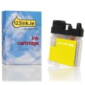 123ink version replaces Brother LC-1100HYY high capacity yellow ink cartridge image