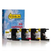 123ink version replaces Brother LC-1240VALBP BK/C/M/Y ink cartridge 4-pack image