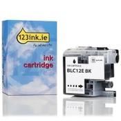 123ink version replaces Brother LC-12EBK black ink cartridge image
