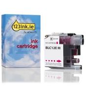 123ink version replaces Brother LC-12EM magenta ink cartridge image