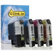 123ink version replaces Brother LC-227XL / LC-225XL BK/C/M/Y ink cartridge 4-pack image
