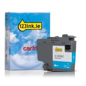 123ink version replaces Brother LC-3235XLC high-capacity cyan ink cartridge image