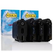 123ink version replaces HP 10 black + HP 11 C/M/Y ink cartridge 4-pack image