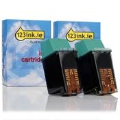 123ink version replaces HP 26 (51626A/AE) black ink cartridge 2-pack image