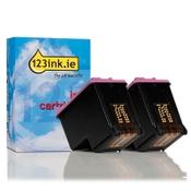 123ink version replaces HP 300XL (D8J44AE) high-capacity colour ink cartridge 2-pack image