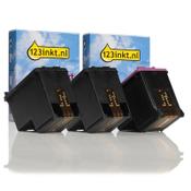 123ink version replaces HP 301XL black and colour ink cartridge 3-pack image