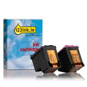 123ink version replaces HP 303XL high capacity black and colour ink cartridge 2-pack image