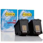 123ink version replaces HP 339 (C9504E/EE) high capacity black ink cartridge 2-pack image