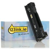 123ink version replaces HP 35A (CB435A) black toner image