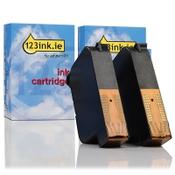 123ink version replaces HP 45 (51645A/AE) black ink cartridge 2-pack image