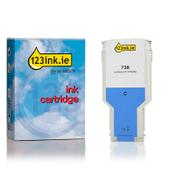 123ink version replaces HP 738 (676M6A) high-capacity cyan ink cartridge image