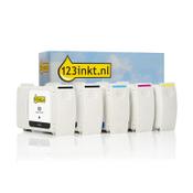 123ink version replaces HP 80 BK/BK/C/M/Y ink cartridge 5-pack image