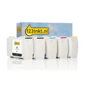 123ink version replaces HP 90 BK/BK/C/M/Y ink cartridge 5-pack image