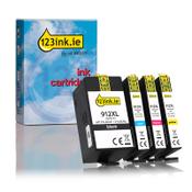 123ink version replaces HP 912XL BK/C/M/Y ink cartridge 4-pack image