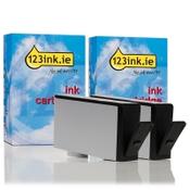 123ink version replaces HP 920 (CD971AE) black 2-pack image