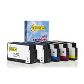 123ink version replaces HP 957XL BK + 953XL C/M/Y cartridge 5-pack image