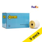 123ink version replaces Zebra Z-Perform 1000D FedEx label (800284-605) 102mm x 152mm | 5 x 12-pack