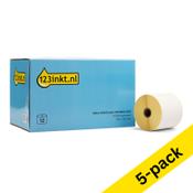 123ink version replaces Zebra Z-Perform 1000D post label (800284-605) 102mm x 152mm | 5 x 12-pack