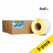 123ink version replaces Zebra Z-Perform 1000T FedEx label (87985) 102mm x 152mm | 5 x 4-pack
