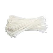 Cable ties | tiewrap (white) | 200 x 4.8mm | 100-pack image