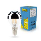 123led E14 LED dimmable silver mirror ball bulb 4.5W (40W) | 2700K image