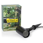 123led GU10 LED Alden black spiked spotlight image