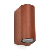 Outdoor wall lamp GU10 | Santa Barbara Up &amp; Down | IP44 | rust-coloured image