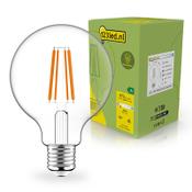 123led Ultra Efficient E27 LED clear filament globe G95 bulb 2.2W (40W) | 2700K image