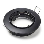 123led black recessed GU10 spotlight fixture, Ø 75mm | IP20