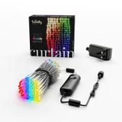 210 LED Twinkly smart curtain Christmas lights | RGBW | transparent wire | IP44 | 1m x 2.1m image