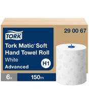 >Paper towel rolls (2-ply) for Tork H1 dispenser | Tork Matic Soft | 6-pack