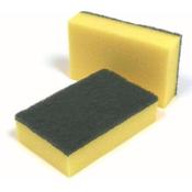 >Scouring sponges | green/yellow | 10-pack